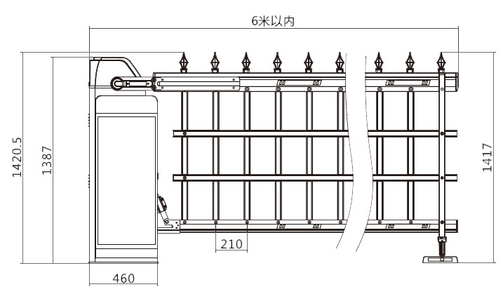 智慧營(yíng)區(qū)專用重型道閘